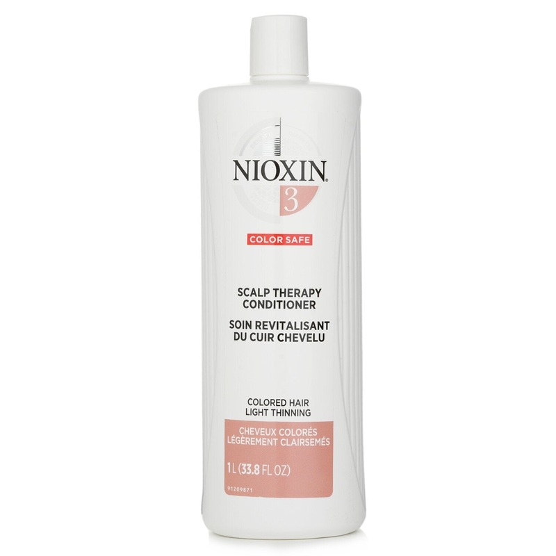 Nioxin Density System 3 Scalp Therapy Conditioner (Colored Hair, Light Thinning, Color Safe) (Packaging Random Pick)  1000ml/33.8oz