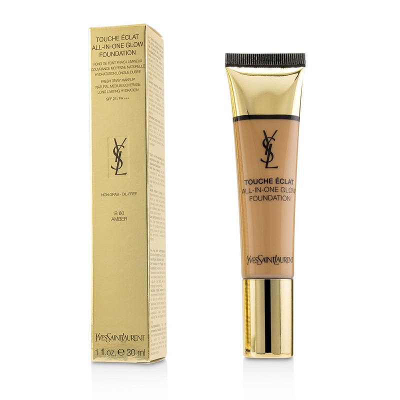 Yves Saint Laurent Touche Eclat All In One Glow Foundation SPF 23 - # B60 Amber  30ml/1oz