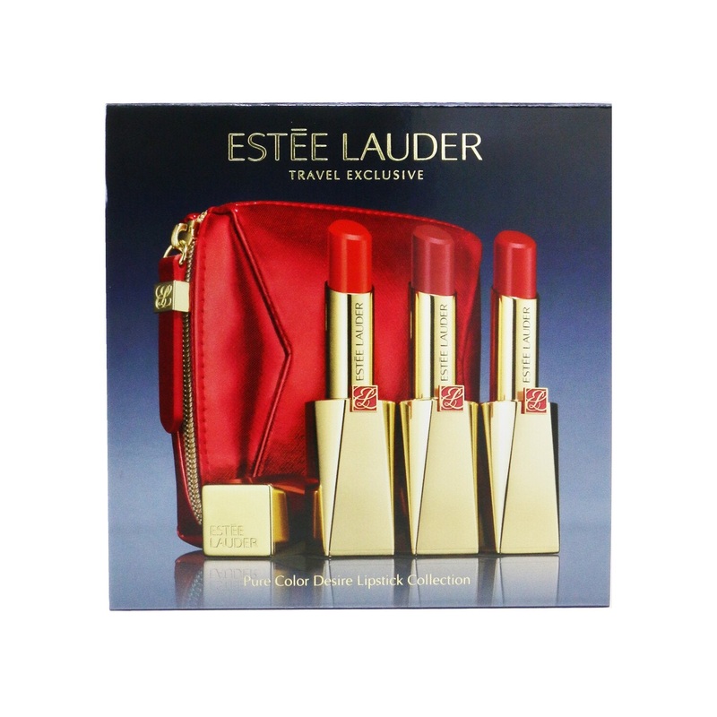 Estee Lauder Pure Color Desire Lipstick Trio Set (3x Lipstick)  3pcs+1bag