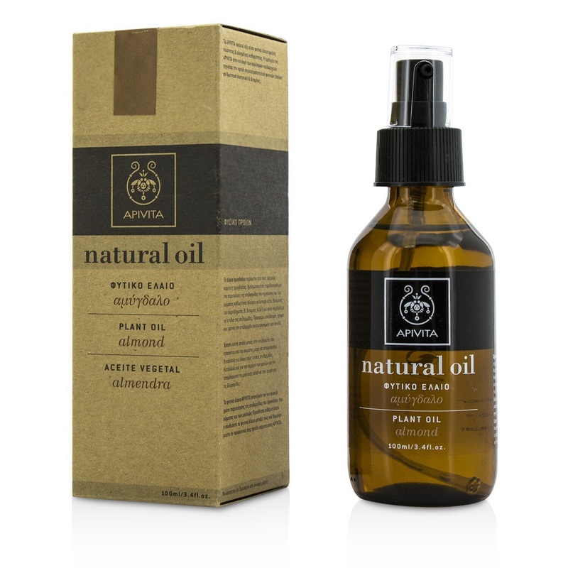 Apivita Natural Oil - Almond Plant Oil (Unboxed)  100ml/3.4oz