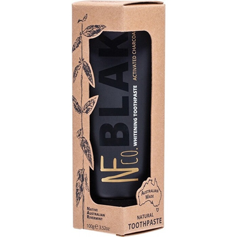 The Natural Family Co . Natural Toothpaste Blak Whitening (with Activated Charcoal) 100g