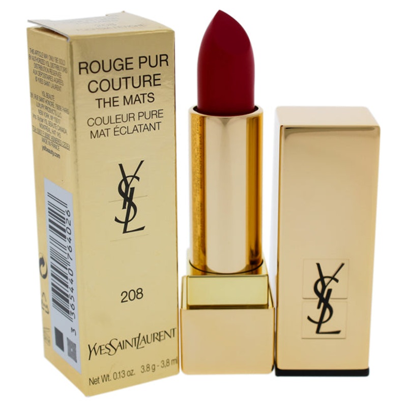 Yves Saint Laurent Rouge Pur Couture The Mats - 208 Fuchsia Fetiche by Yves Saint Laurent for Women - 0.13 oz Lipstick