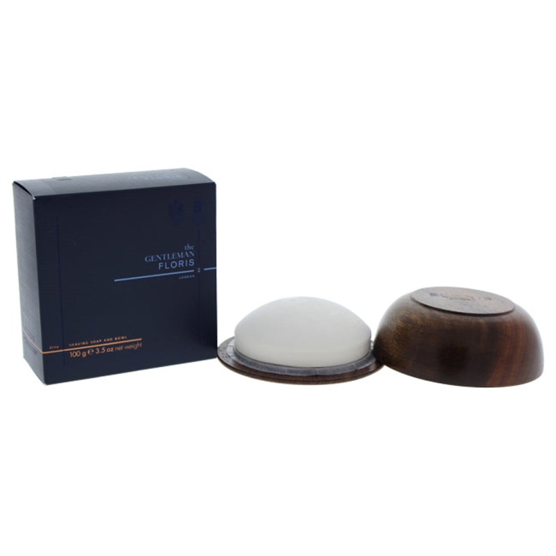 Floris London The Gentleman Floris Elite Shaving Soap & Bowl by Floris London for Men - 3.5 oz Shaving Soap
