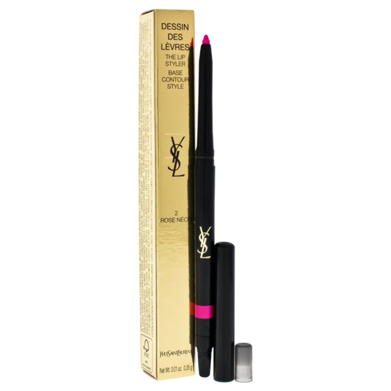 Yves Saint Laurent Dessin Des Levres The Lip Styler - 02 Rose Neon by Yves Saint Laurent for Women - 0.01 oz Lip Liner