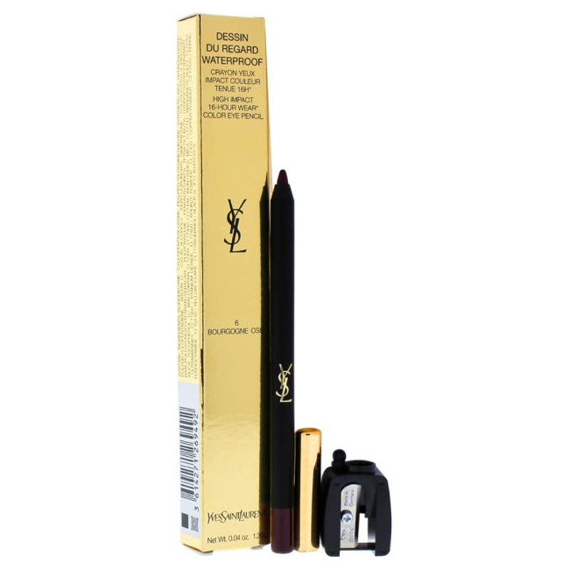 Yves Saint Laurent Dessin Du Regard Waterproof Color Eye Pencil - 06 Bourgogne Ose by Yves Saint Laurent for Women - 0.04 oz Eye Pencil