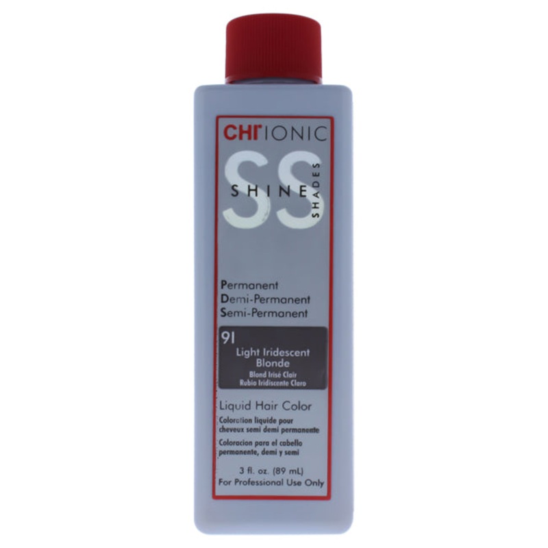 CHI Ionic Shine Shades Liquid Hair Color - 91 Light Iridescent Blonde by CHI for Unisex - 3 oz Hair Color