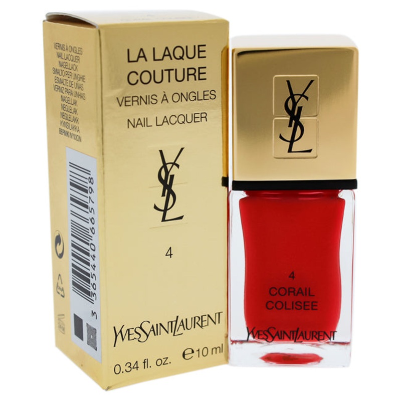 Yves Saint Laurent La Laque Couture - 04 Corail Colisee by Yves Saint Laurent for Women - 0.34 oz Nail Polish