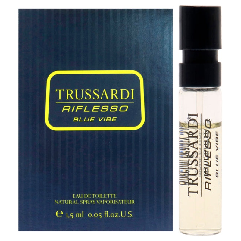 Trussardi Riflesso Blue Vibe by Trussardi for Men - 1.5 ml EDP Spray Vial (Mini)