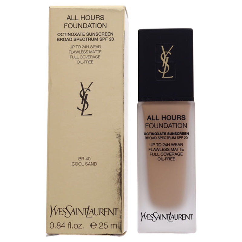 Yves Saint Laurent All Hours Foundation SPF 20 - BR40 Cool Sand by Yves Saint Laurent for Women - 0.84 oz Foundation