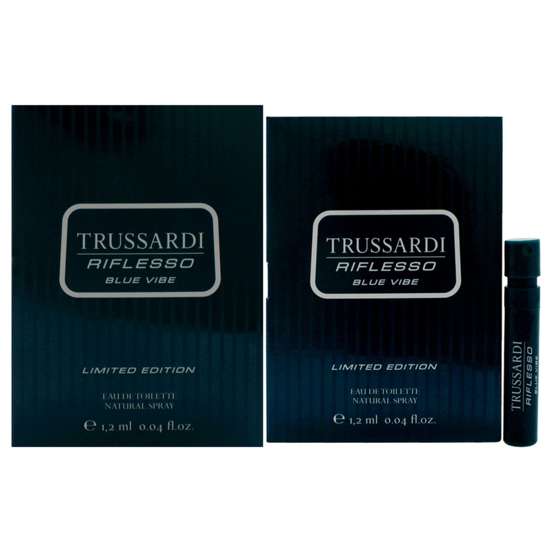Trussardi Riflesso Blue Vibe Limited Edition by Trussardi for Men - 1.2 ml EDT Spray (Mini)