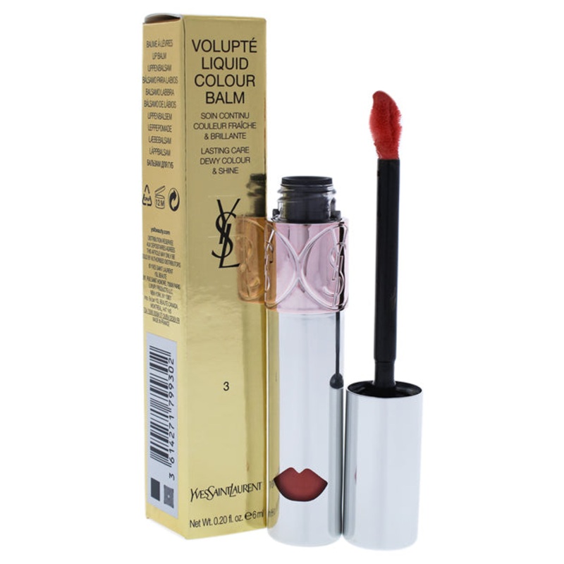 Yves Saint Laurent Volupte Liquid Colour Balm - 3 Show Me Peach by Yves Saint Laurent for Women - 0.2 oz Lip Gloss