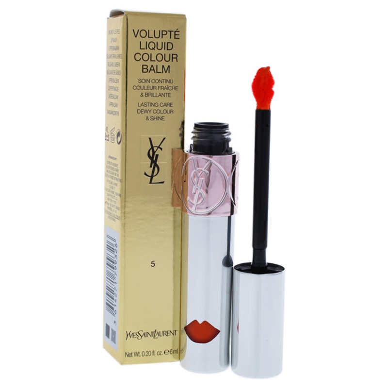 Yves Saint Laurent Volupte Liquid Colour Balm - 5 Watch Me Orange by Yves Saint Laurent for Women - 0.2 oz Lip Gloss
