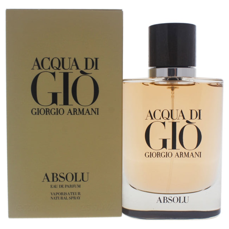 Giorgio Armani Acqua Di Gio Absolu by Giorgio Armani for Men - 2.5 oz EDP Spray