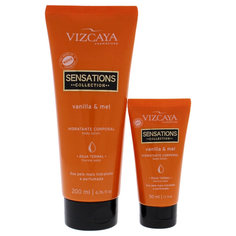 Vizcaya Sensations Colections Kit by Vizcaya for Unisex - 2 Pc Kit 6.76oz Vanilla and Honey, 1.7oz Vanilla and Honey