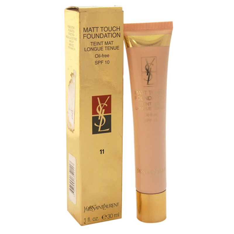 Yves Saint Laurent Matt Touch Foundation (Oil free) SPF 10 - No. 11 Hazelnut by Yves Saint Laurent for Women - 1 oz Foundation