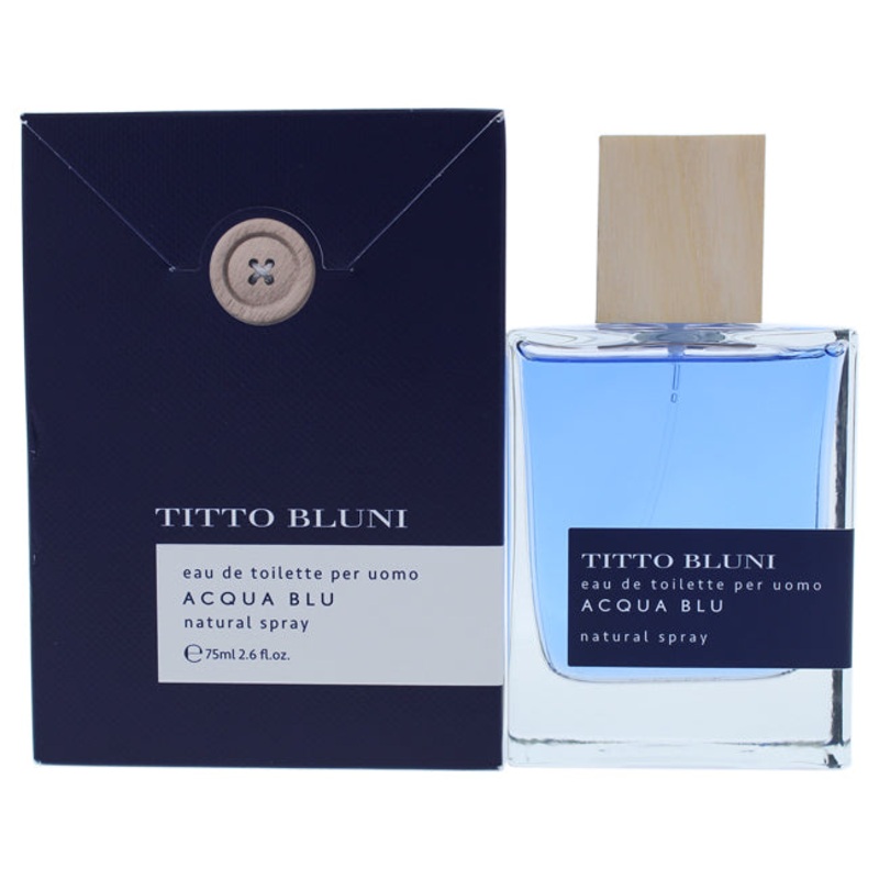 Titto Bluni Acqua Blu by Titto Bluni for Men - 2.6 oz EDT Spray