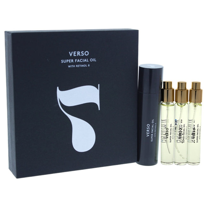 Verso Super Facial Oil Set by Verso for Women - 4 x 0.25 oz Facial Oil