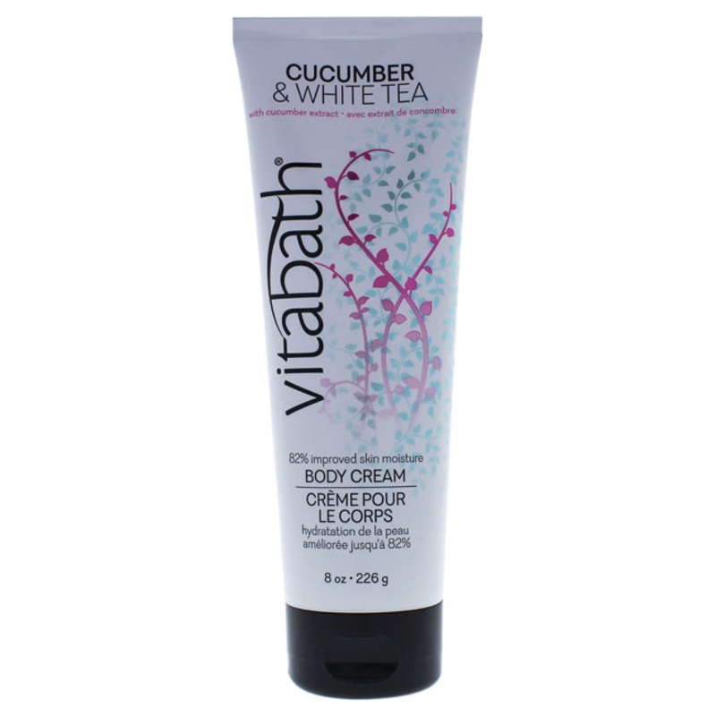 Vitabath Cucumber and White Tea Body Cream by Vitabath for Unisex - 8 oz Body Cream
